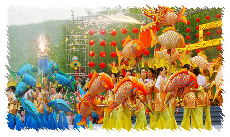 下谢鲤鱼龙灯舞--安吉新闻网